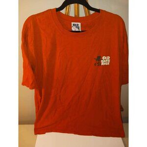 Old Guys Rule 2X John Wayne Graphic T-Shirt Orange Cotton